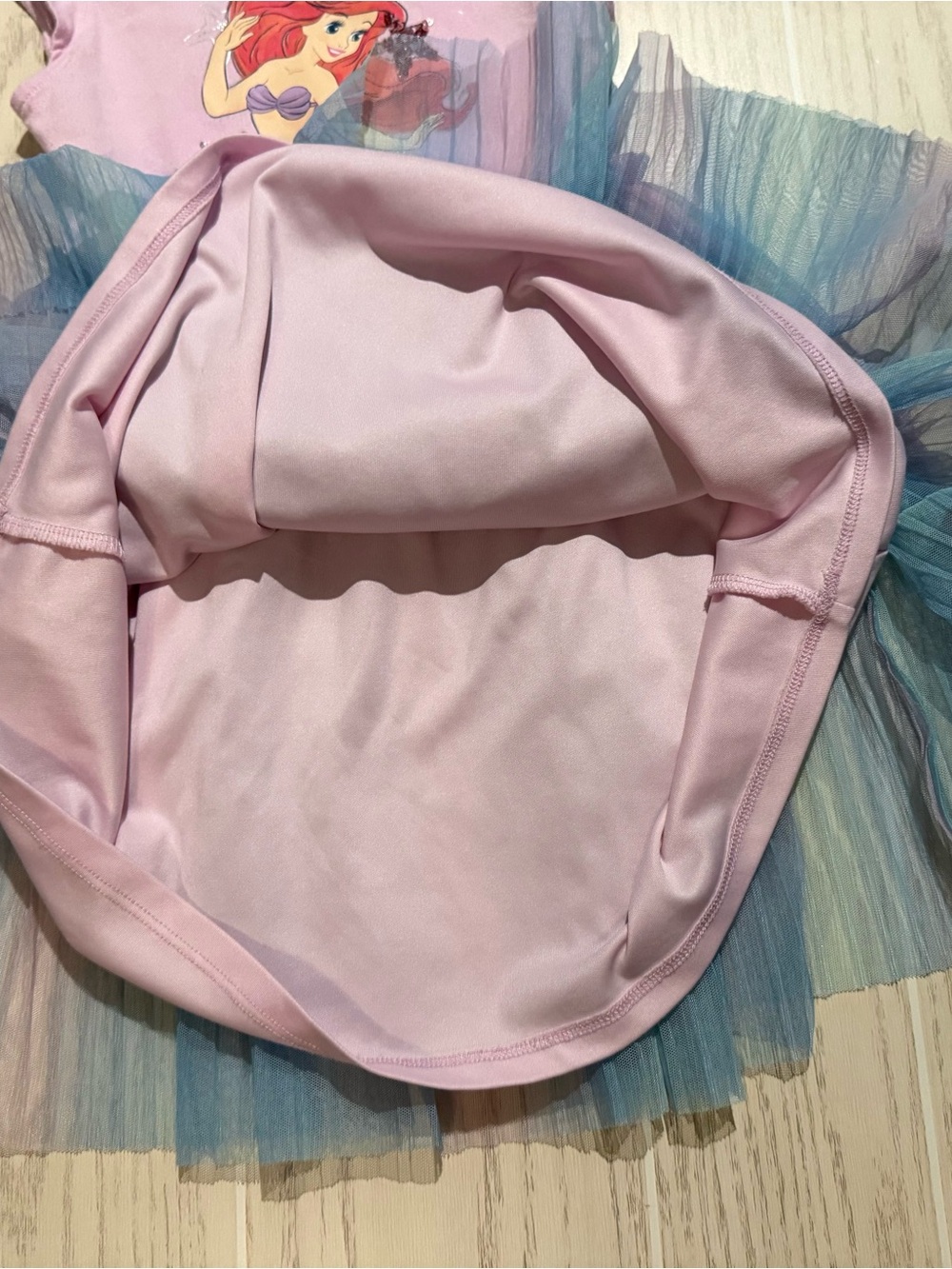 Disney Jumping Beans Ariel Tulle Tutu Dress Girls Size 4 Lavender Princess - Picture 6 of 9